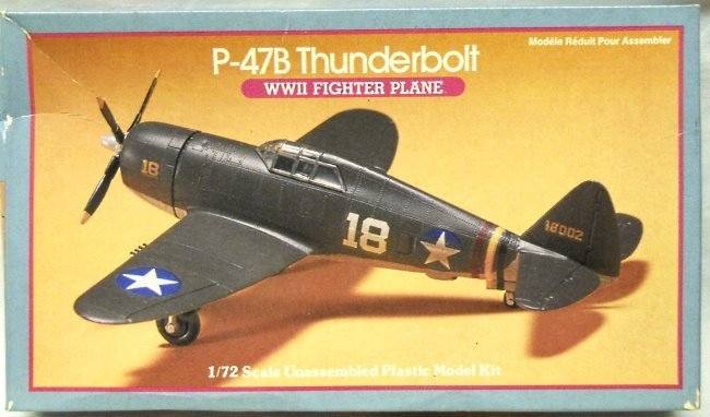 Lindberg 1/72 P-47B Thunderbolt, 592 plastic model kit